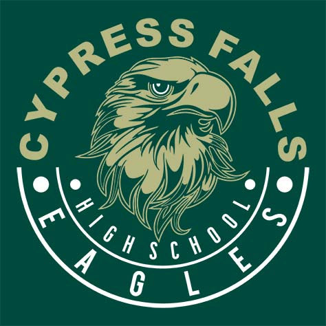 Cypress Falls High School Eagles Forest Green Garment Design 9