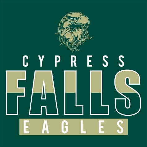 Cypress Falls High School Eagles Forest Green Garment Design 23