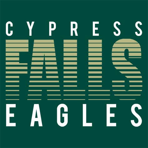 Cypress Falls High School Eagles Forest Green Garment Design 24