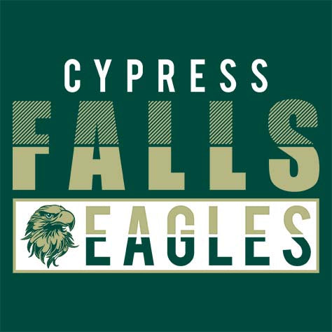 Cypress Falls High School Eagles Forest Green Garment Design 31