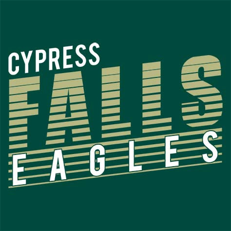 Cypress Falls High School Eagles Forest Green Garment Design 32