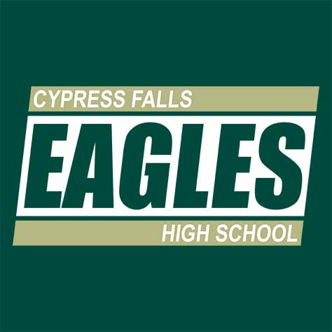 Cypress Falls High School Eagles Forest Green Garment Design 72