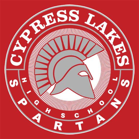 Cypress Lakes Spartans Premium Red T-shirt - Design 02