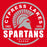 Cypress Lakes High School Spartans Red Garment Design 04
