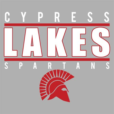 Cypress Lakes High School Spartans Sports Grey Garment Design 07