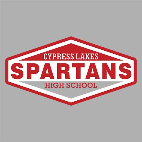 Cypress Lakes High School Spartans Sports Grey Garment Design 09