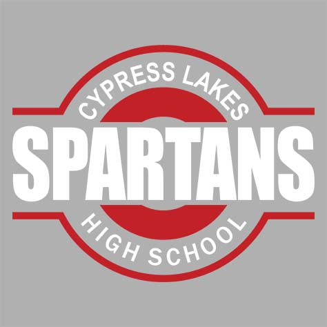 Cypress Lakes High School Spartans Sports Grey Garment Design 11