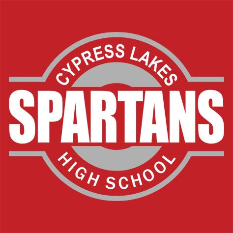 Cypress Lakes Spartans Premium Red T-shirt - Design 11