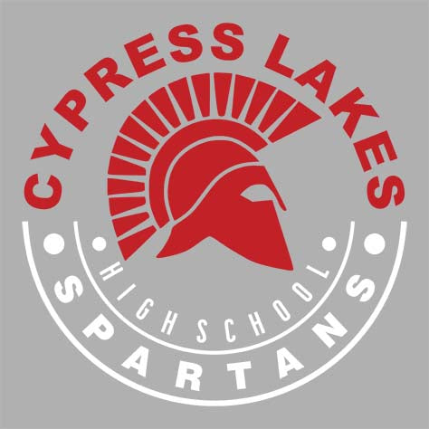 Cypress Lakes Spartans Premium Silver T-shirt - Design 19
