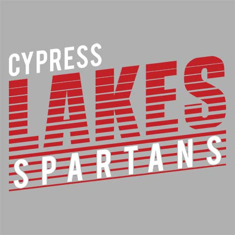 Cypress Lakes High School Spartans Sports Grey Garment Design 32