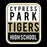 Cypress Park Tigers Premium Black Hoodie - Design 01