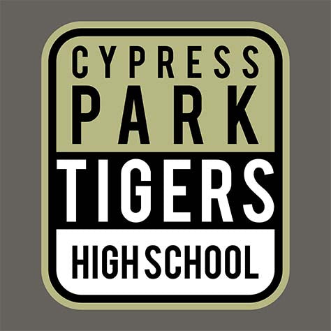 Cypress Park High School Tigers Charcoal Garment Design 01