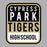 Cypress Park Tigers Premium Grey Hoodie - Design 01