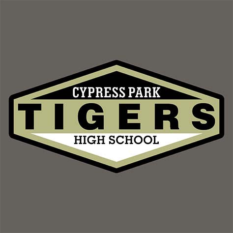 Cypress Park High School Tigers Charcoal Garment Design 09