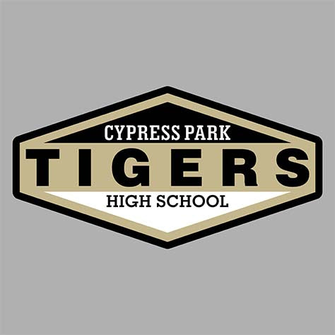 Cypress Park Tigers Premium Grey Hoodie - Design 09