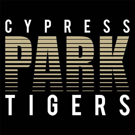 Cypress Park Tigers Premium Black Hoodie - Design 24