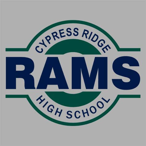 Cypress Ridge Rams Premium Grey Hoodie - Design 11