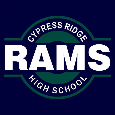 Cypress Ridge Rams Premium Navy T-shirt - Design 11