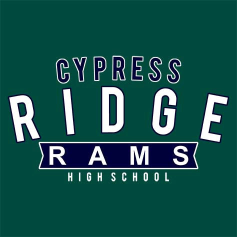 Cypress Ridge Rams Premium Forest Green T-shirt - Design 21