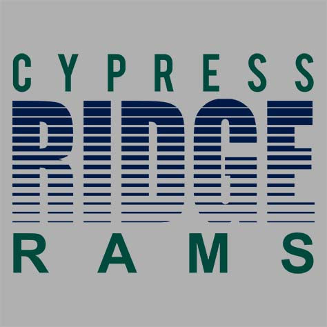 Cypress Ridge Rams Premium Grey Hoodie - Design 24