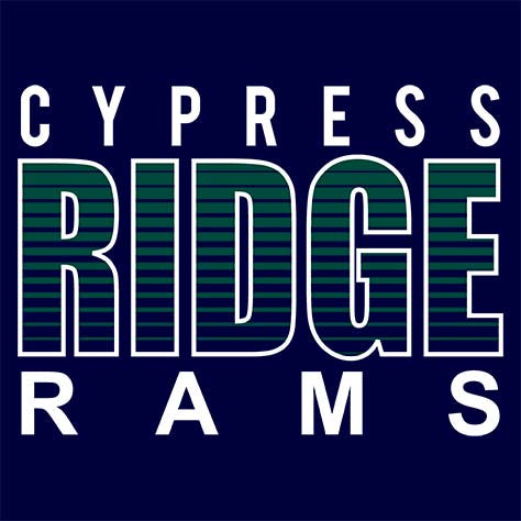 Cypress Ridge Rams Premium Navy T-shirt - Design 24