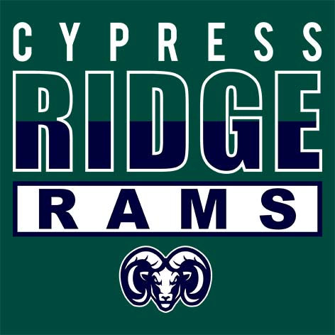 Cypress Ridge High School Rams Forest Green Garment Design 29