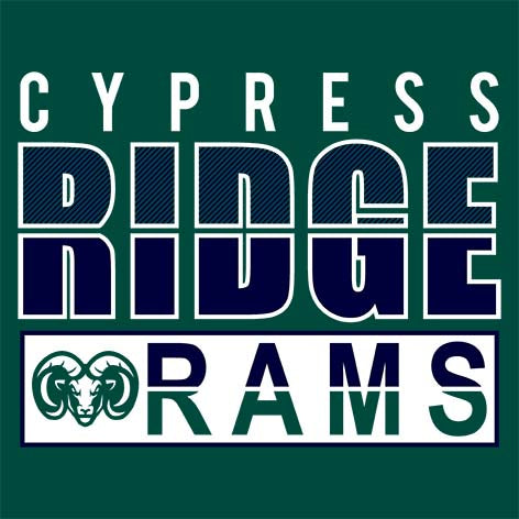 Cypress Ridge Rams Premium Forest Green T-shirt - Design 31