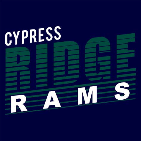 Cypress Ridge Rams Premium Navy T-shirt - Design 32