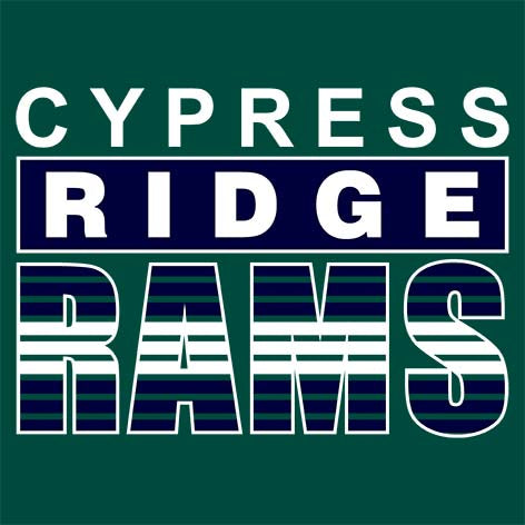 Cypress Ridge High School Rams Forest Green Garment Design 35