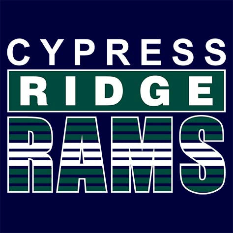 Cypress Ridge Rams Premium Navy T-shirt - Design 35