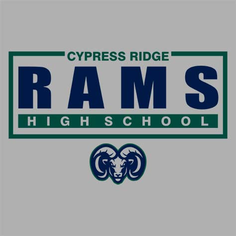 Cypress Ridge Rams Premium Grey Hoodie - Design 49