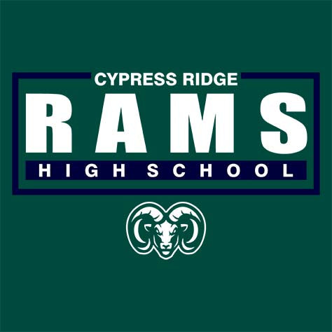 Cypress Ridge Rams Premium Forest Green T-shirt - Design 49