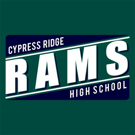 Cypress Ridge High School Rams Forest Green Garment Design 84