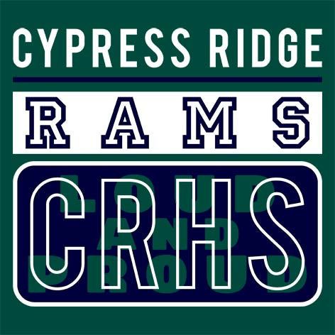 Cypress Ridge High School Rams Forest Green Garment Design 86