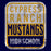 Cypress Ranch High School Mustangs Navy Garment Design 01