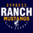 Cypress Ranch Mustangs Premium Navy T-shirt - Design 12