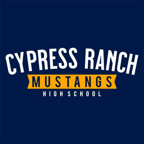 Cypress Ranch Mustangs Premium Navy Hoodie - Design 21