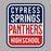 Cypress Springs Panthers Premium Grey Hoodie - Design 01