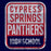 Cypress Springs High School Panthers Navy Garment Design 01