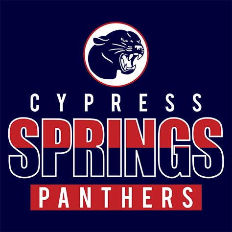 Cypress Springs High School Panthers Navy Garment Design 23