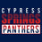 Cypress Springs Panthers Premium Navy Blue Hoodie - Design 31