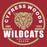 Cypress Woods High School Wildcats Deep Red Garment Design 04