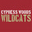 Cypress Woods Wildcats Premium Deep Red T-shirt - Design 17