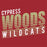 Cypress Woods High School Wildcats Deep Red Garment Design 32