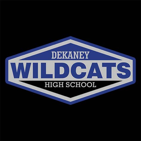 Dekaney High School Wildcats Black Garment Design 09