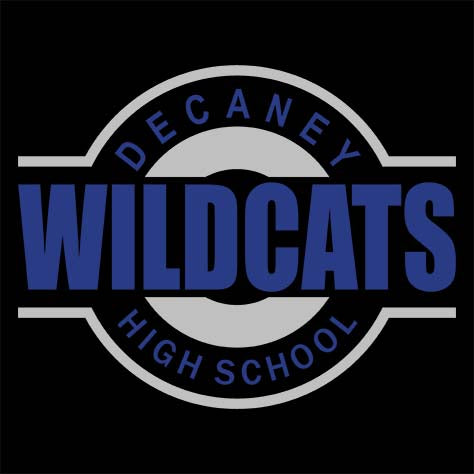 Dekaney High School Wildcats Black Garment Design 11