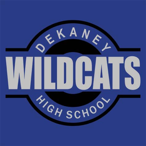 Dekaney Wildcats Premium Royal Blue T-shirt - Design 11