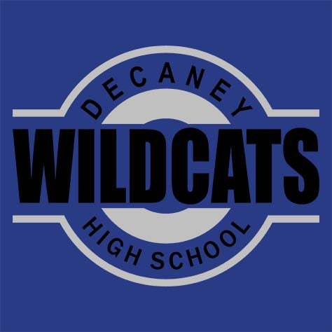 Dekaney High School Wildcats Royal Blue Garment Design 11