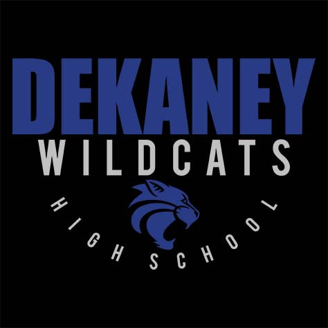 Dekaney High School Wildcats Black Garment Design 12