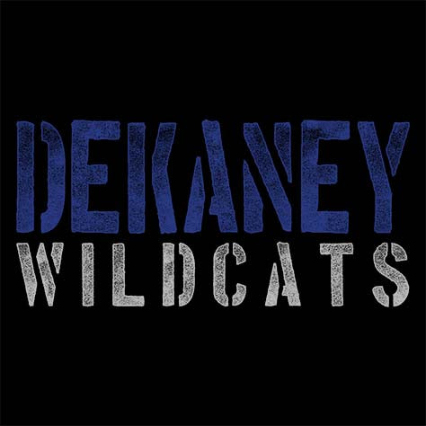 Dekaney High School Wildcats Black Garment Design 17